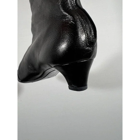 Louis Vuitton Boots Womens 7.5 Black Leather Designer Luxury Ankle Boots - Picture 6 of 16